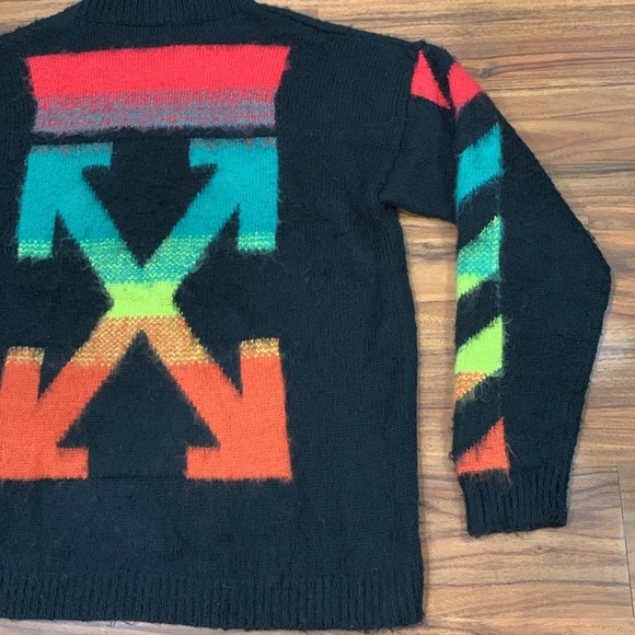 Men's OFF-WHITE Mohair Arrows, Virgil Abloh 2013 Sweater - Picture 7 of 16